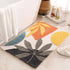 Leaves Microfiber Polyester Bath Mat Non Slip Shower Accent Rug for Bathroom Home Decor