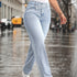 Baggy Jeans With Relaxed Straight Leg Silhouette Denim Pants For Women Casual Light Wash