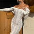 Mozision Lace Off-shoulder Sexy Maxi Dress Elegant Evening Dress
