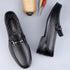 Stylish Men's Casual Genuine Leather Loafers - Breathable Slip-On Moccasins for Business and Driving