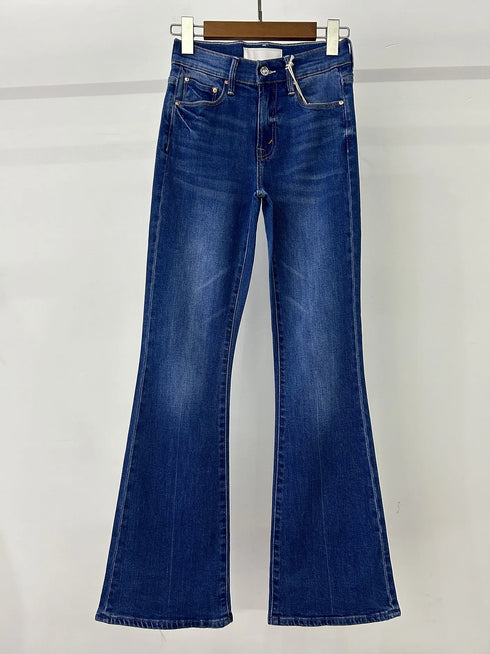 Spring Slim Fit Micro Flared Denim Pants for Women - Perfect for Casual Outfits and Styling Wide Leg Jeans Ideas
