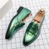 Elegant Men's Leather Loafers with Tassel Design - Comfortable Slip-On Moccasin Shoes for Formal Business and Casual Occasions, Available in Big Sizes 38-48
