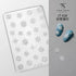 3D Relief Snowflake Sweater Carving Mold for Nail Art - Santa Claus and Elk Christmas Manicure DIY Template with Storage Box and Scraper