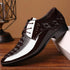 Italian Dress Shoes for Men Lace Up Point Toe Oxfords for Business Casual and Wedding Events