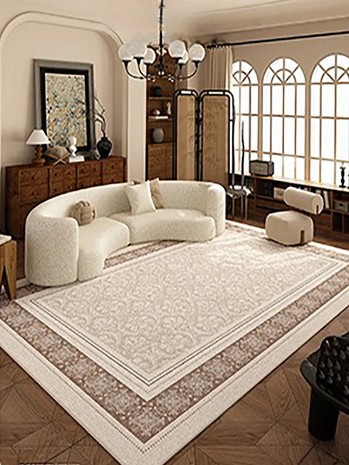 Persian Retro Living Room Carpet Large Size Luxury Rug for Bedroom and Cloakroom Decor