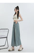 Wide Leg Loose Denim Ankle-Length Jeans for Women - Trendy Streetwear Pants Perfect for Summer Outfits and Casual Styling