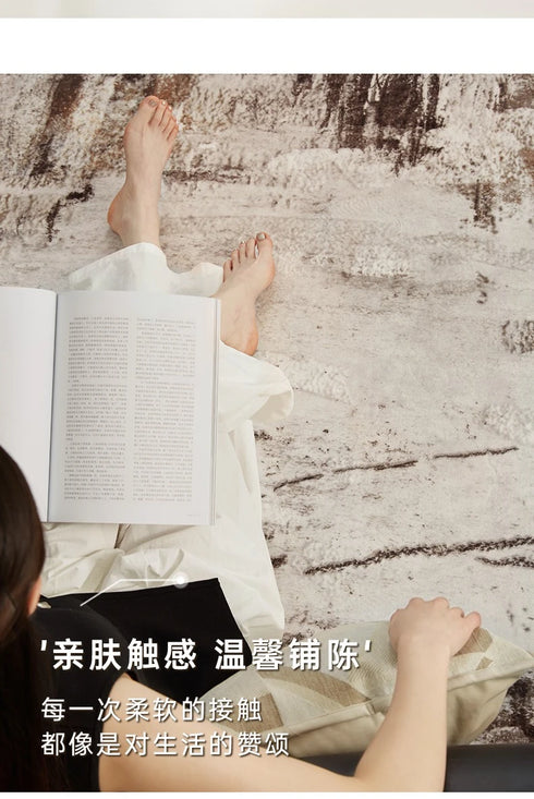 Light Luxury Retro Area Rugs for Living Room and Bedroom Plush Soft Thick Mats