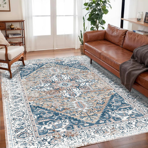 Bohemian Crystal Velvet Rugs for Living Room and Bedroom Waterproof and Dirt Resistant Carpet