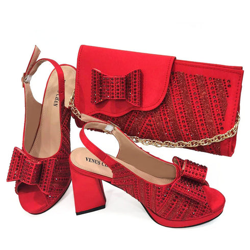 Doershow Charming Shoes And Bag Matching Set For Women
