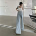 Xpqbb Womens Wide Leg Jeans Casual High Waist Baggy Trousers