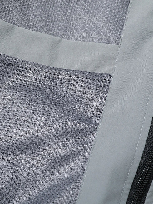 Men's Casual Ultra-Thin Breathable Windbreaker Jacket with Detachable Hood for Summer Sun Protection and Outdoor Adventures