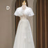 Backless A-Line Bridesmaid Dress With Puff Flower Appliques And Tulle Ankle-Length
