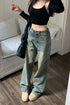 Vintage Wide Leg Jeans for Women - Stylish Casual Trousers Perfect for Spring Streetwear, Loose Fit High Waist Denim Pants Ideal for Effortless Wide Leg Jeans Outfit Inspirations