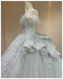 Exquisite Off Shoulder Wedding Dress with Beading and Lace Embellishments for Elegant Bridal Dress