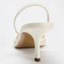 Mesh Embroidered Floral Slingback Heels Sandals For Women