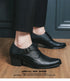 Leather Shoes for Men Cuban Style Heightening Wedding and Business Casual Footwear