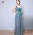 Elegant Sleeveless Tulle A-Line Bridesmaid Dress With Satin Belt And Lace Up Bow For Weddings