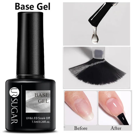 Nail Gel Polish - 7.5ml Semi-permanent Glitter Varnish for Winter Manicure, Eco-friendly and SGS Certified for Lasting Style