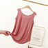 Plus Size Women's Modal O-Neck Tank Tops - Summer Casual Sleeveless T-Shirts for XL to 6XL - Thin Loose Solid Color Camisole for Everyday Wear