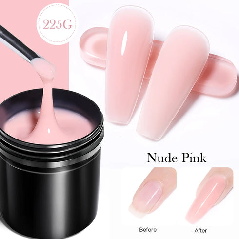 225g Camouflage Color Soak Off Nail Gel Polish - Quick Extension UV LED Nail Polish for Stunning Manicures