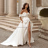 Simple Sweetheart Neck A-Line Wedding Dresses Off the Shoulder