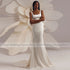 Mermaid Wedding Dress for Bride Tank Square Collar Elegant Gown