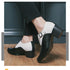 Leather Shoes for Men Cuban Style Heightening Wedding and Business Casual Footwear