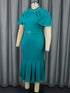 Elegant Church Dresses for Women Mermaid Cap Sleeves Modest Gowns