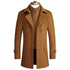 Elegant Men's Winter Cashmere Wool Blend Overcoats & Trench Coats for Business Casual Style - Stylish Outerwear Essentials