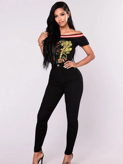 Women’s Skinny Jeans Vintage Denim Stretch Trousers Streetwear