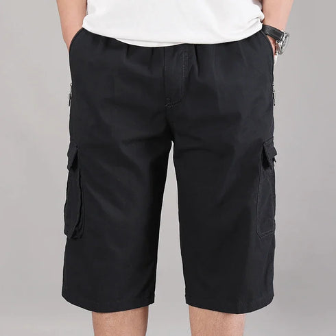Men's Cropped Shorts Pure Cotton Business Gentleman Casual Work Shorts