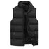 Men's Warm Sleeveless Vest Jacket for Winter - Casual Waterproof Zipper Coat with Stand-up Collar for Autumn Adventures