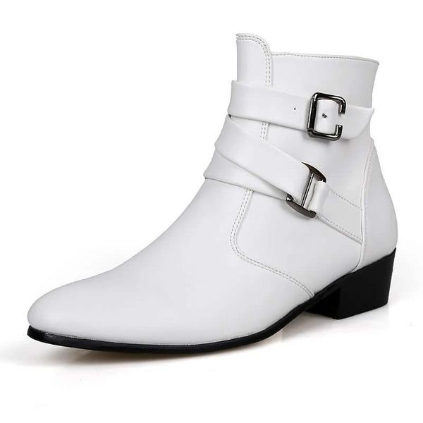 Stylish Men's Leather Chelsea Boots for Winter Business Wear