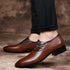 Classic Point Toe Men’s Dress Shoes for Business and Formal Occasions – Stylish Lace-Up Brogue Casual Footwear for Every Man's Wardrobe