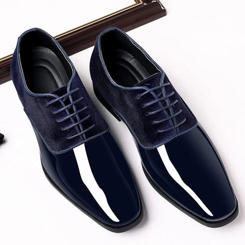 Classic Lace-Up Oxford Shoes for Men - Elegant Formal Footwear for Office, Weddings, and Business Casual Events