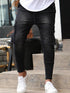 Men's Slim Fit Stretch Jeans Multi Pocket Cargo Trousers