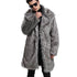 Men's Faux Fur Long Overcoat with Large Lapel for Autumn and Winter Fashion - Thick Turn-Down Collar Jacket for Daily Wear
