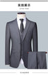 Elegant Men's 3-Piece Suit Set - Blazer, Waistcoat & Trousers for Business, Weddings, and Job Interviews - Slim Fit Smart Casual Attire for Every Season