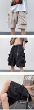 Summer Men's Functional Cargo Shorts Multi-Pocket Baggy Gym Shorts Streetwear Bermuda