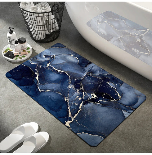 Luxury Nordic Diatomite Bath Mat Anti Slip Super Absorbent Quick Dry Floor Mat
