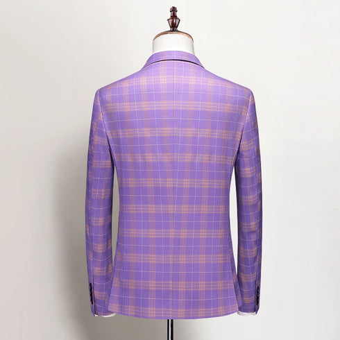 Men's Casual Three-Piece Suit Set for Fashion Business and Weddings