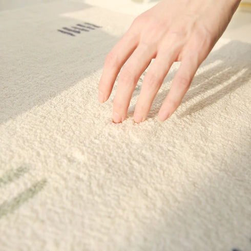 Cream Style Rugs for Bedroom Thick Washable Lounge Floor Mat Plush Carpet Soft Rug