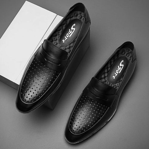 Luxury Handmade Men's Casual Loafer Shoes - Genuine Leather Slip-On Moccasins for Formal and Everyday Occasions