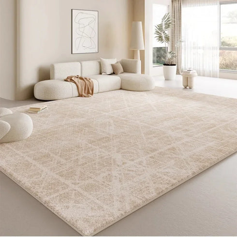 Large Size Soft Rug for Living Room and Bedroom Cozy Washable Carpet Mat