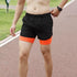 Men's Fitness Training Shorts 2 In 1 Quick Dry Outdoor Sportswear