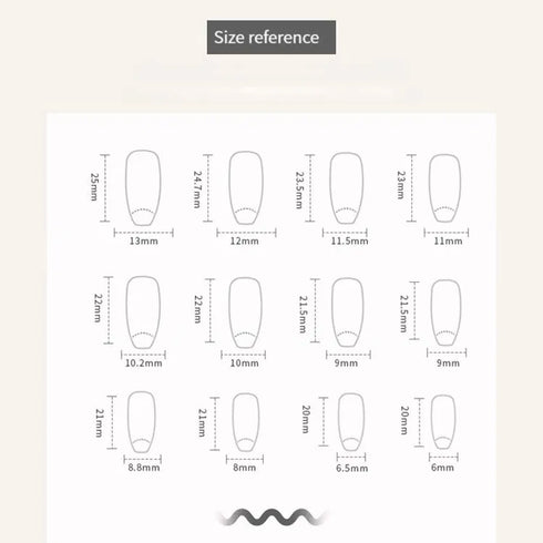 Wearable Detachable Love-Themed Checkerboard Fake Nail Pieces for a Sweetheart Manicure