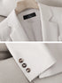 Stylish Women's Formal Pant Suit Set for Office Business Wear - Elegant Blazer and Trouser Ensemble with Pockets, Perfect for Autumn/Winter