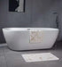 Marble Bathroom Rugs Nonslip Soft Rabbit Fur Bath Mats for Luxurious Bathroom Decor