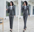 Elegant Long Sleeve One Button Business Suit for Women - Stylish Office Lady Attire for Formal Events and Professional Settings
