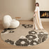 Cream Style Round Carpet Fluffy Soft Plush Rug for Living Room and Bedroom